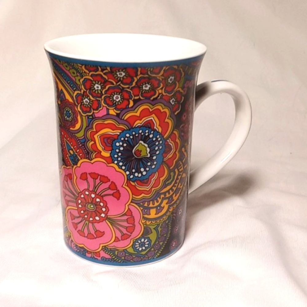 mug Vera Bradley Symphony in Blue floral